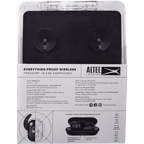 Altec Lansing True Wireless Earbuds No Wires BlueTooth - Picture 2 of 3